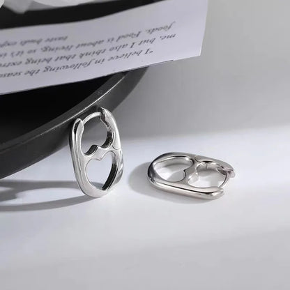 Stainless Steel Hollow Heart Women Personality Wedding Party Birthday Jewelry Earring