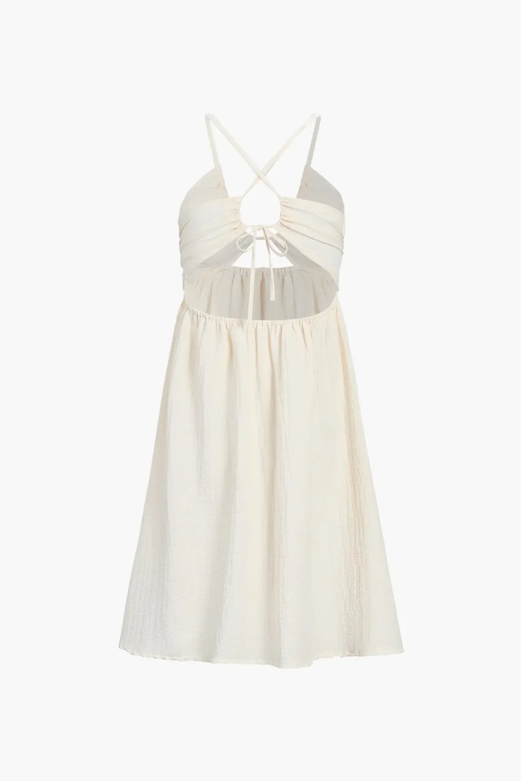 Siola Backless Criss Cross Cut Out Split Midi Dress