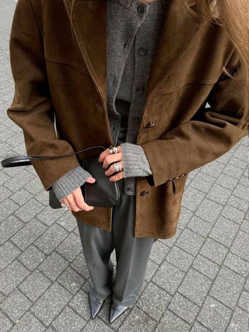 Amira - Suede Leather Jacket