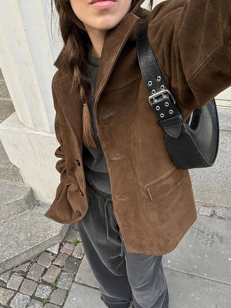 Amira - Suede Leather Jacket