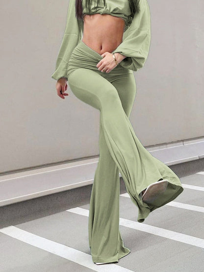 DressBetty - Vintage Elastic Flared Pants