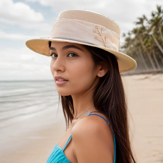 UV Straw Woven Sun Hat 2025 New Women's Sun Hat