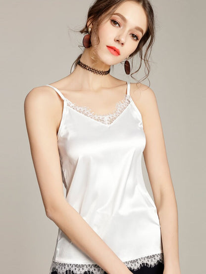 DressBetty - Silk Lace Basic Tank Top
