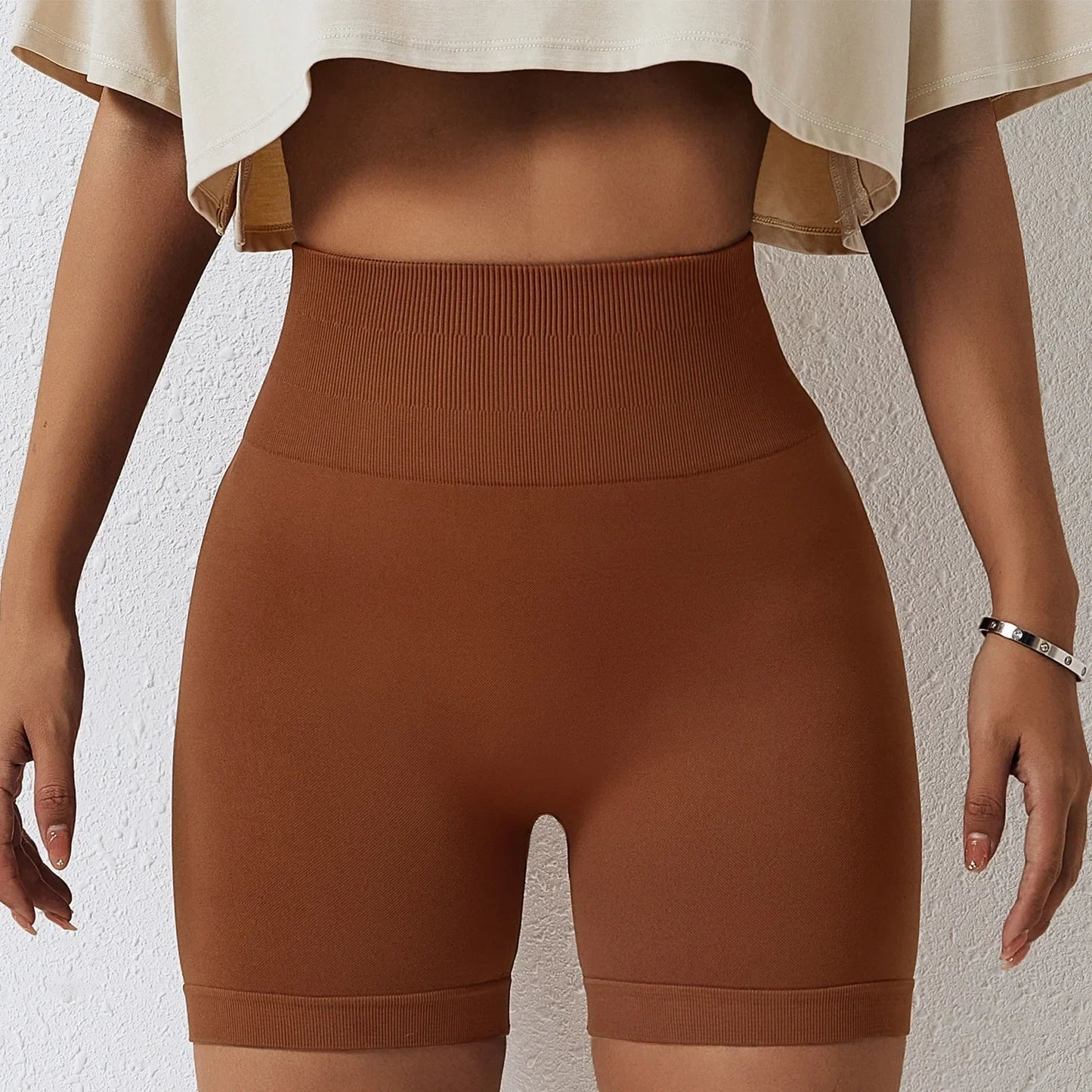 Waist Gym Workout Booty Scrunch Push Up Yoga Legging Woman Sports Short
