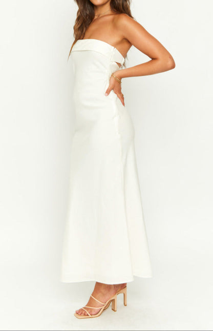 Federica Summer Cream Midi Dress