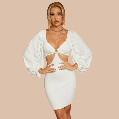 Aria Puff Cut Out Dress
