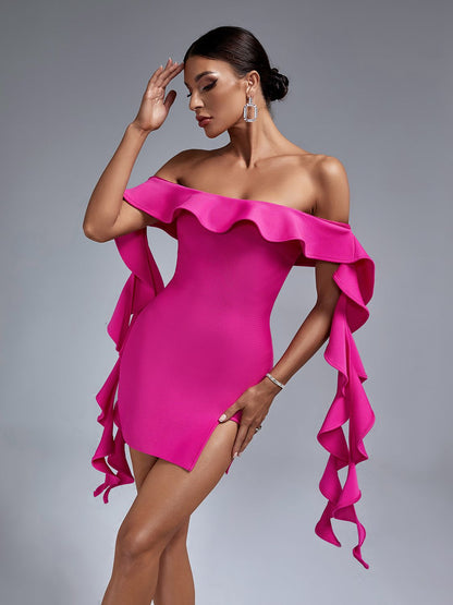 Azalea Ruffle Bandage Dress