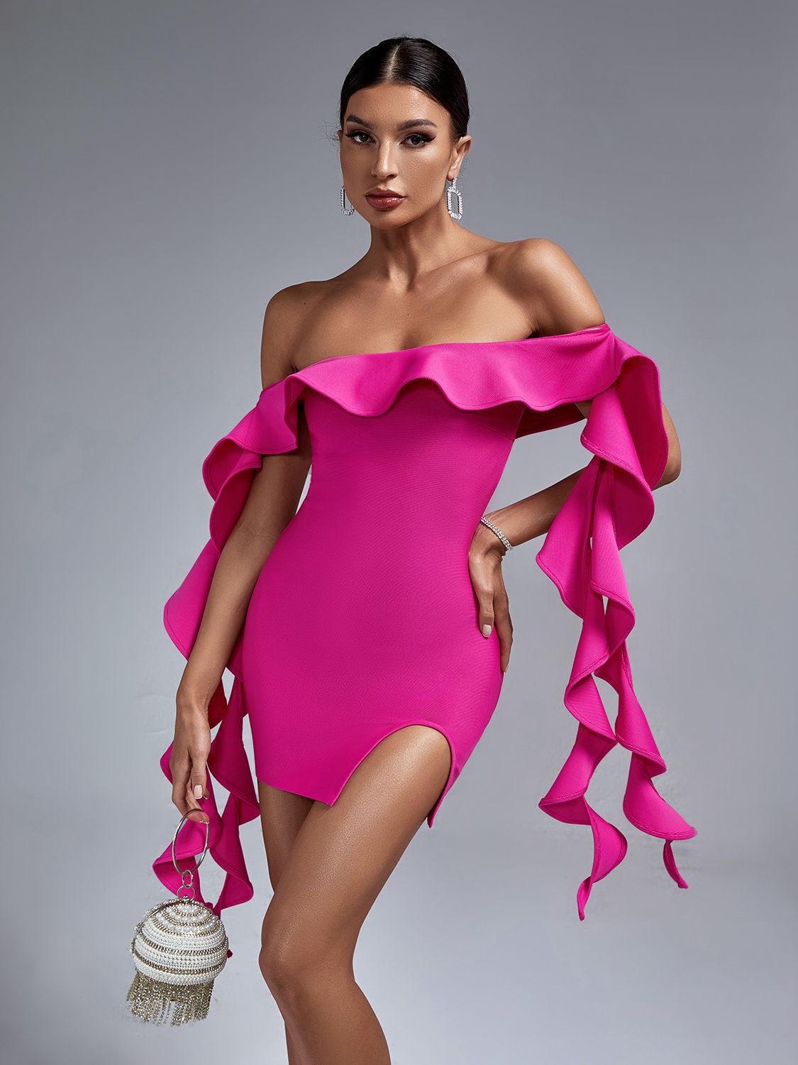 Azalea Ruffle Bandage Dress