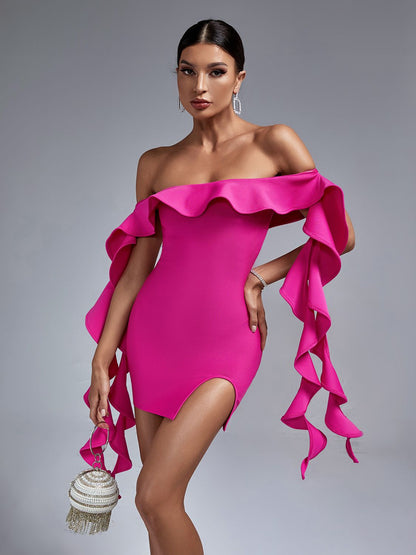 Azalea Ruffle Bandage Dress
