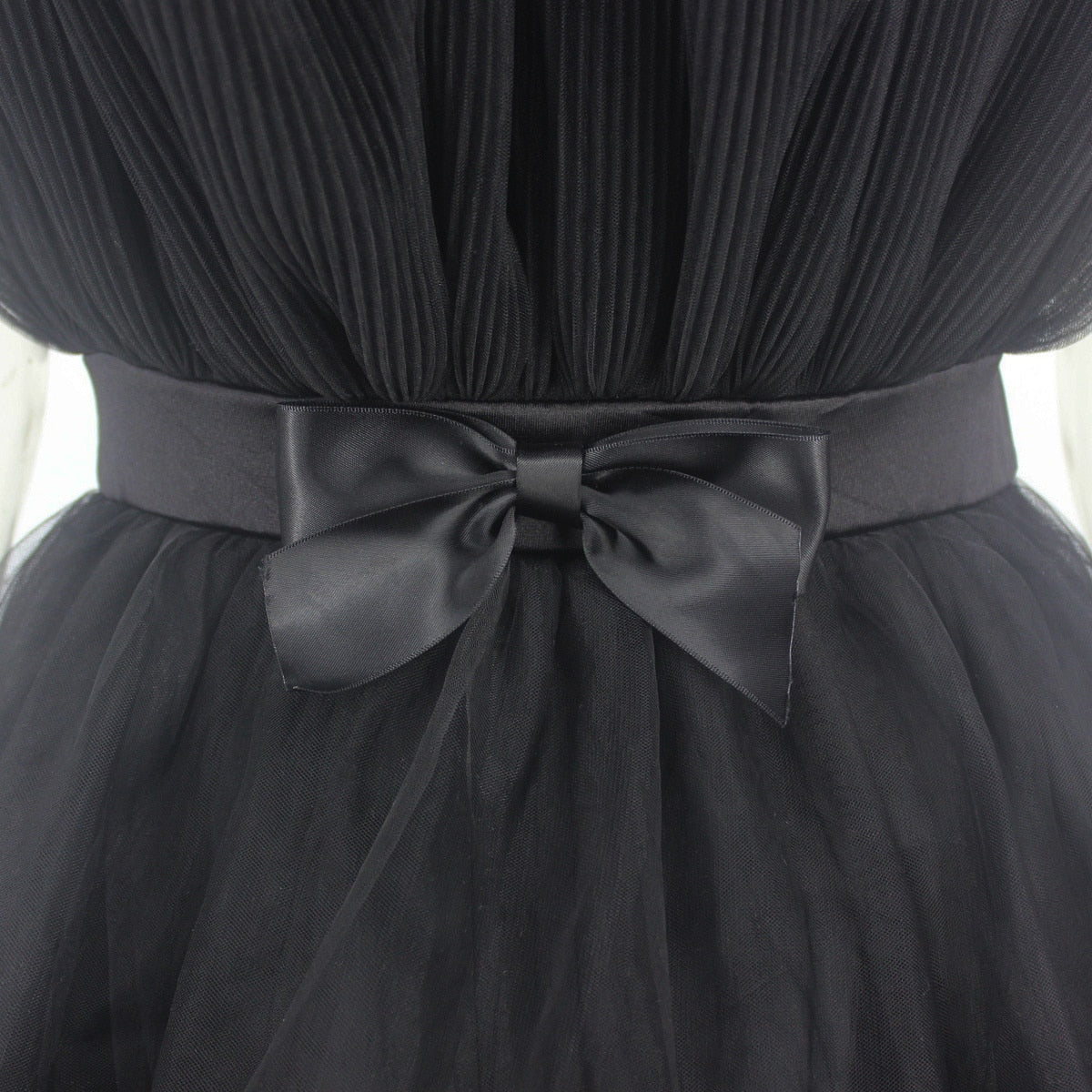 Deanna Mesh Ruched Dress - Mesh Detailing