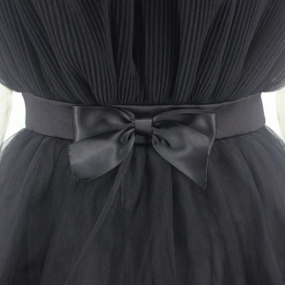 Deanna Mesh Ruched Dress - Mesh Detailing