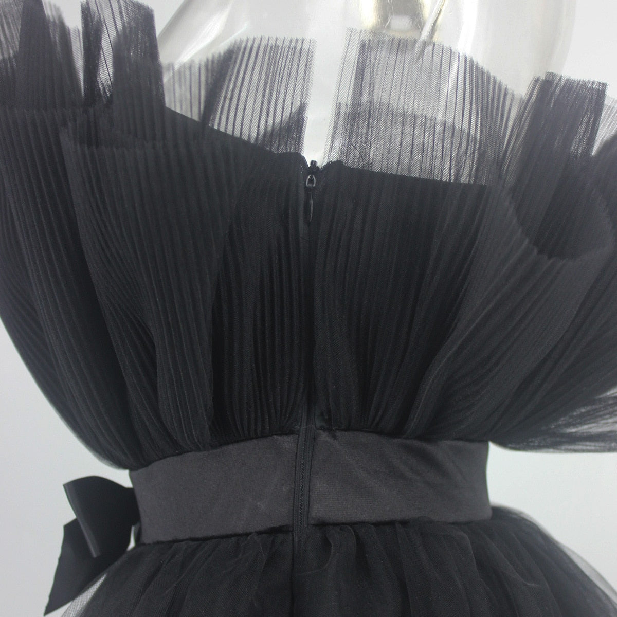 Deanna Mesh Ruched Dress - Mesh Detailing