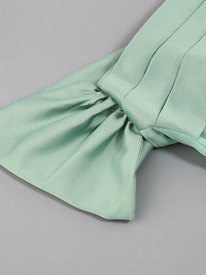 Delphi Satin Off Shoulder Dress
