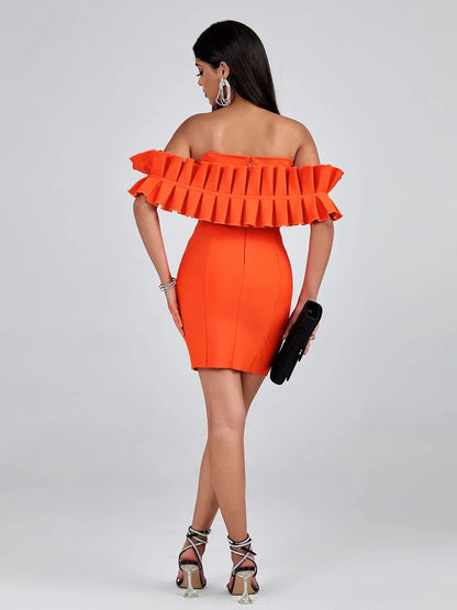 Off Shoulder Bandage Dress