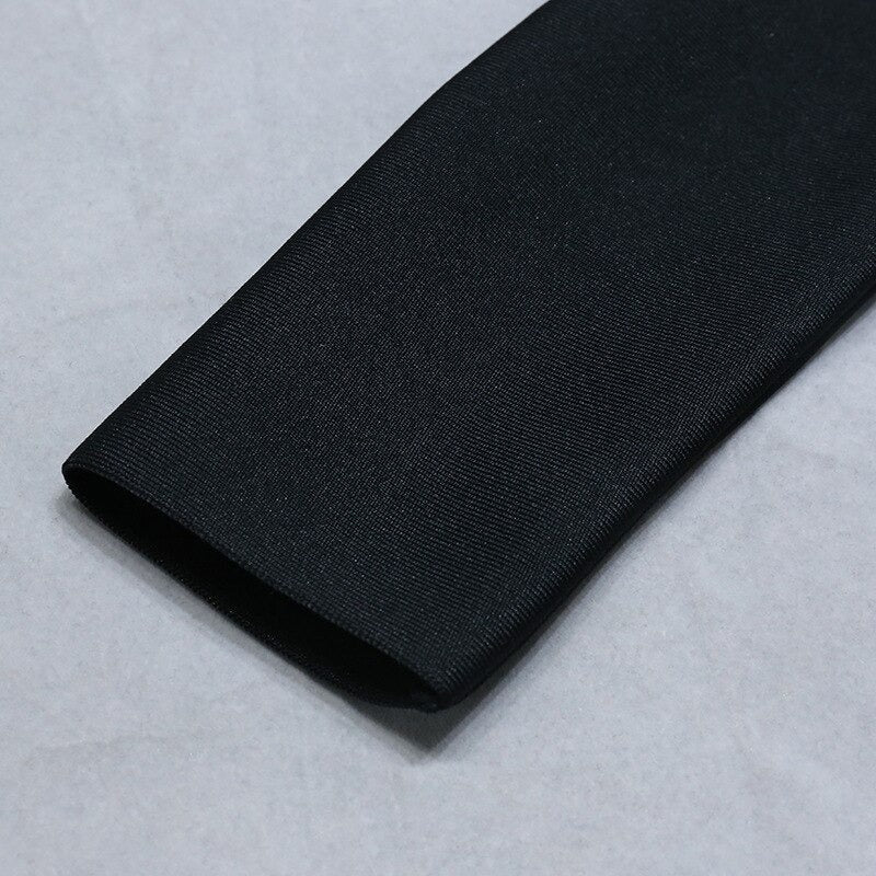 Layla Rhinestones Bandage Dress with Long Sleeves