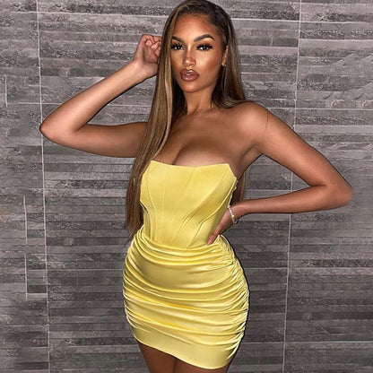 Satin Dress in Miami