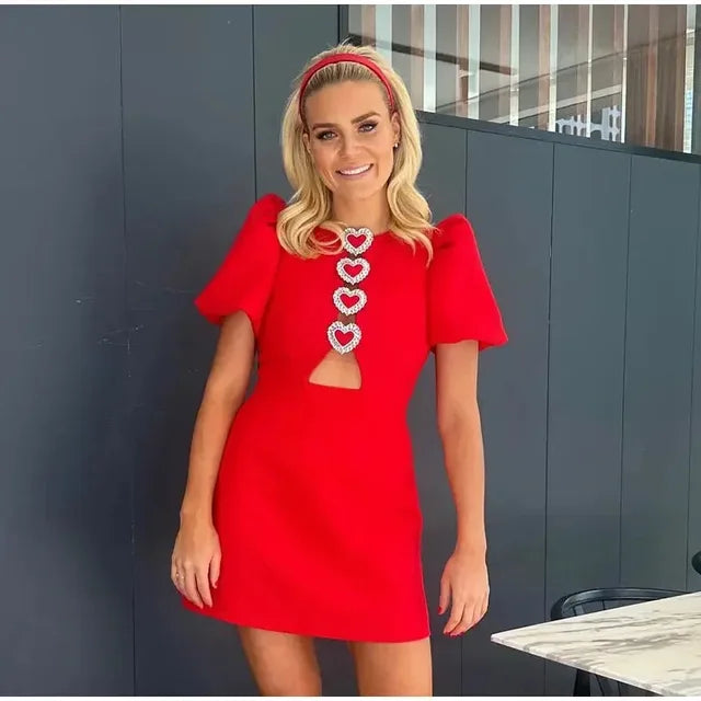 Hollow Out Bow Dress For Women Street Y2k O Neck Bodycon Dresses Female Party Elegant Sexy Slim Evening Dress Ladies 2025