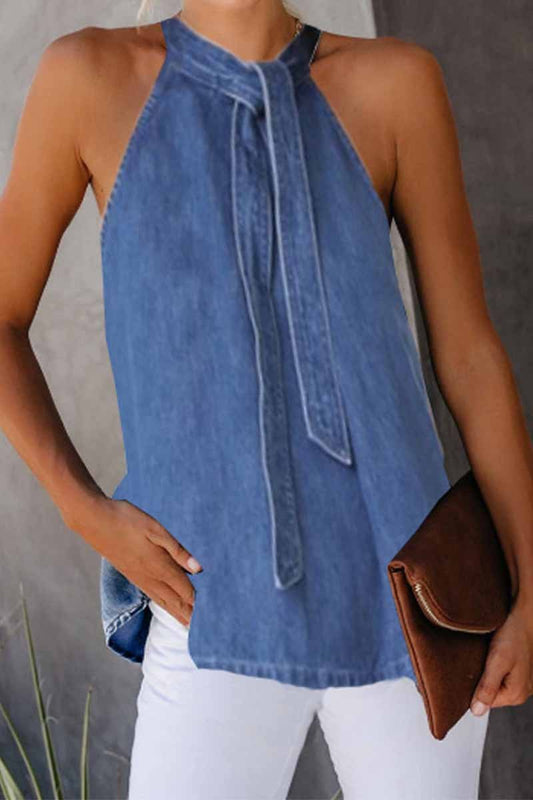 Loose Round Neck  Vest Top