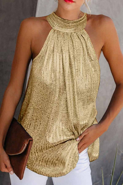 Off-Shoulder Blink Sequins Tops(3 Colors)