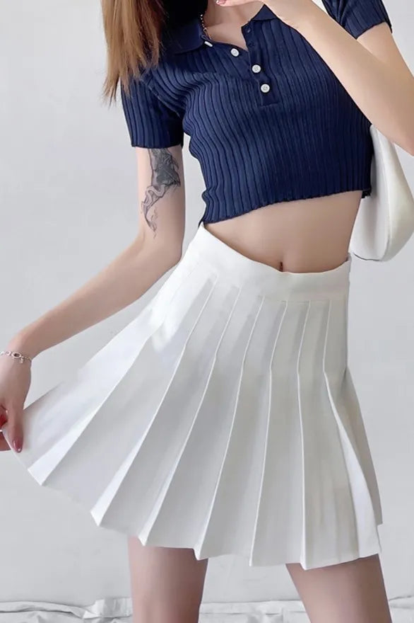 Talma Pleated Mini Skirt