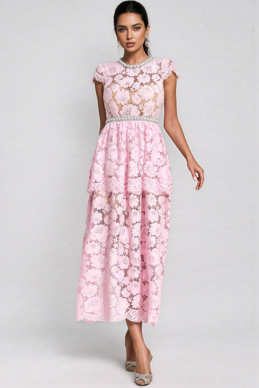 Reign Pink Lace Madi Dress