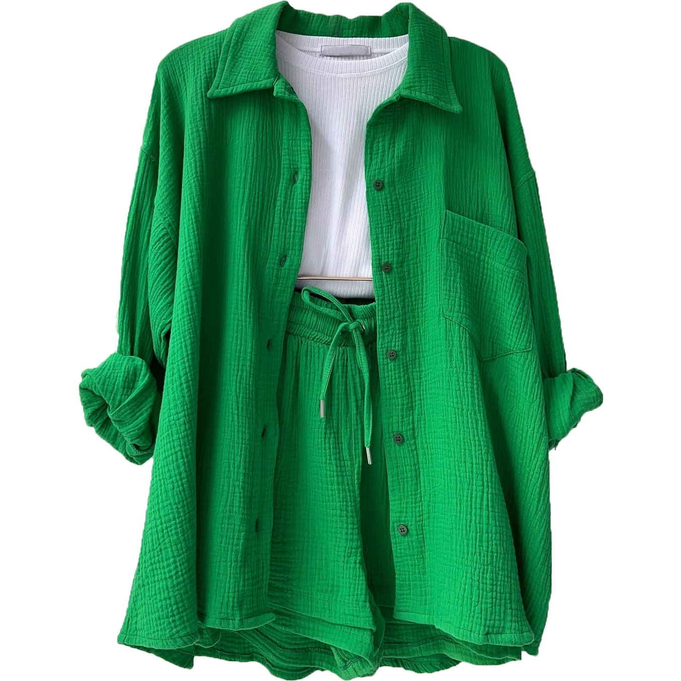 Rowella - Conjunto de ropa de estar por casa de punto suave para mujer