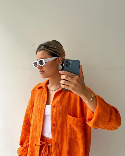 Rowella - Conjunto de ropa de estar por casa de punto suave para mujer