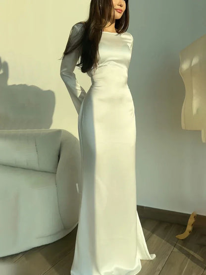 Bandage Patchwork Solid Fashion Long Sleeve Lace-Up Summer Women Sexy High Waist 2025 Casual Dress