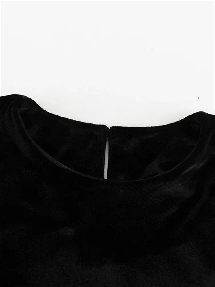 Fashion Autumn Patchwork Long Dress Women’s High Waist Elegant Commute Contrast Loose Dress Female  Party Maxi Dress