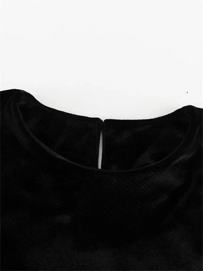 Fashion Autumn Patchwork Long Dress Women’s High Waist Elegant Commute Contrast Loose Dress Female  Party Maxi Dress