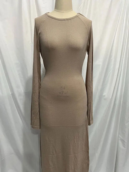 FashionSierra - Women Knit Off-Shoulder Loose Summer 2025 Casual Dress