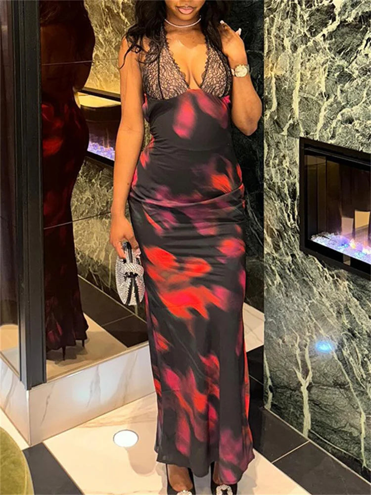 FashionSierra - Halter Slim Fit Backless Evening Long Femme 2025 Casual Dress
