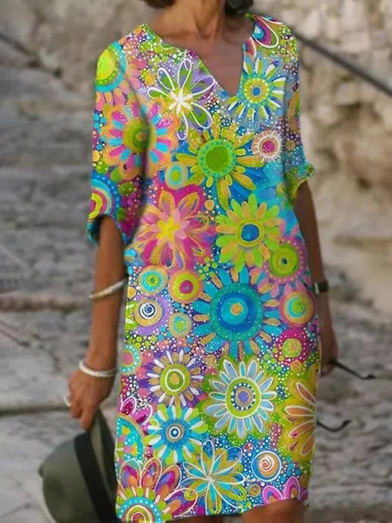 Chic Floral Summer Dress | Great for Casual Days