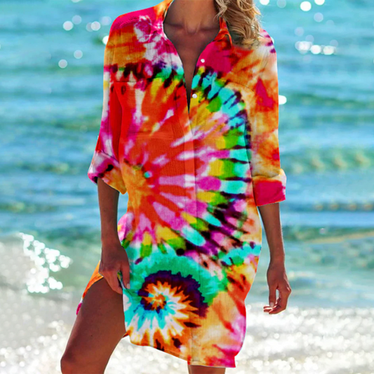 Vestido corto bohemio de verano | Ideal para días informales