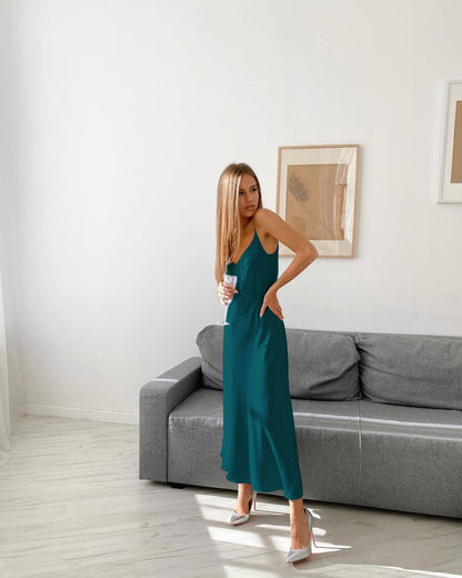 DressBetty - Silk Sexy Long Party Dress