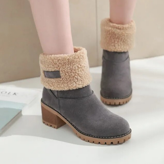 Suede Ankle Boots with Heel for Women | Ideal for Autumn