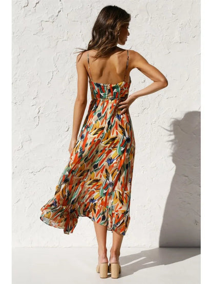 Aaliyah - Vibrant Summer Midi Dress for Women