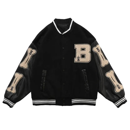 Trendy Patchwork Leather Jacket