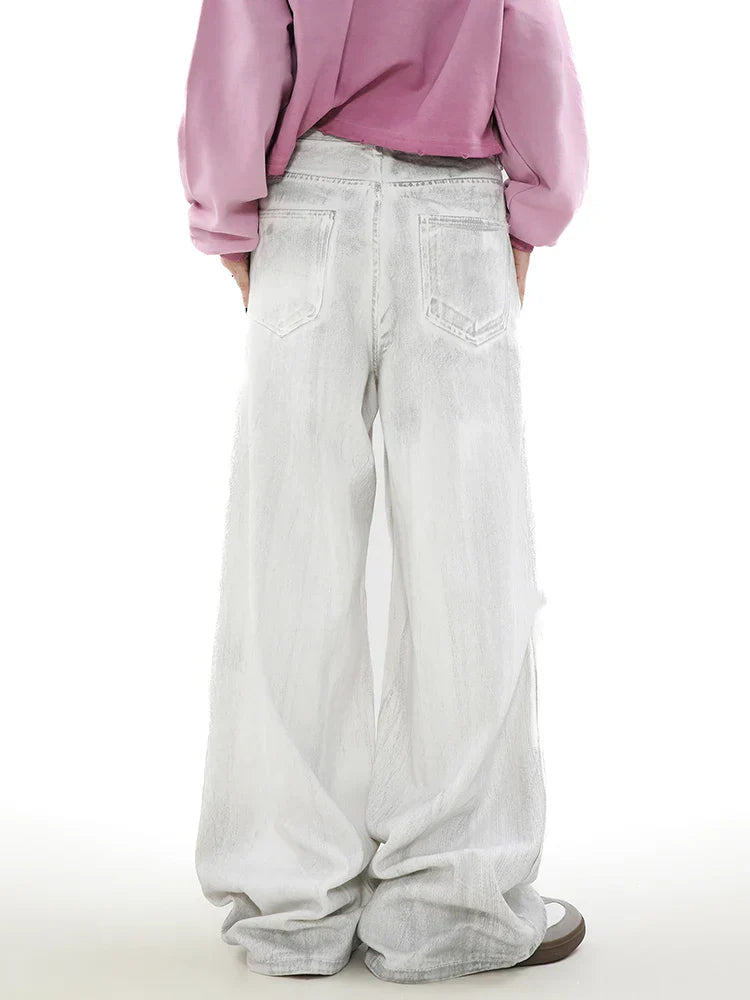 Vintage Loose Wide Leg Streetwear Denim Jeans