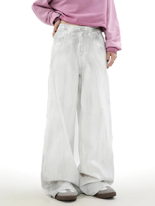 Vintage Loose Wide Leg Streetwear Denim Jeans
