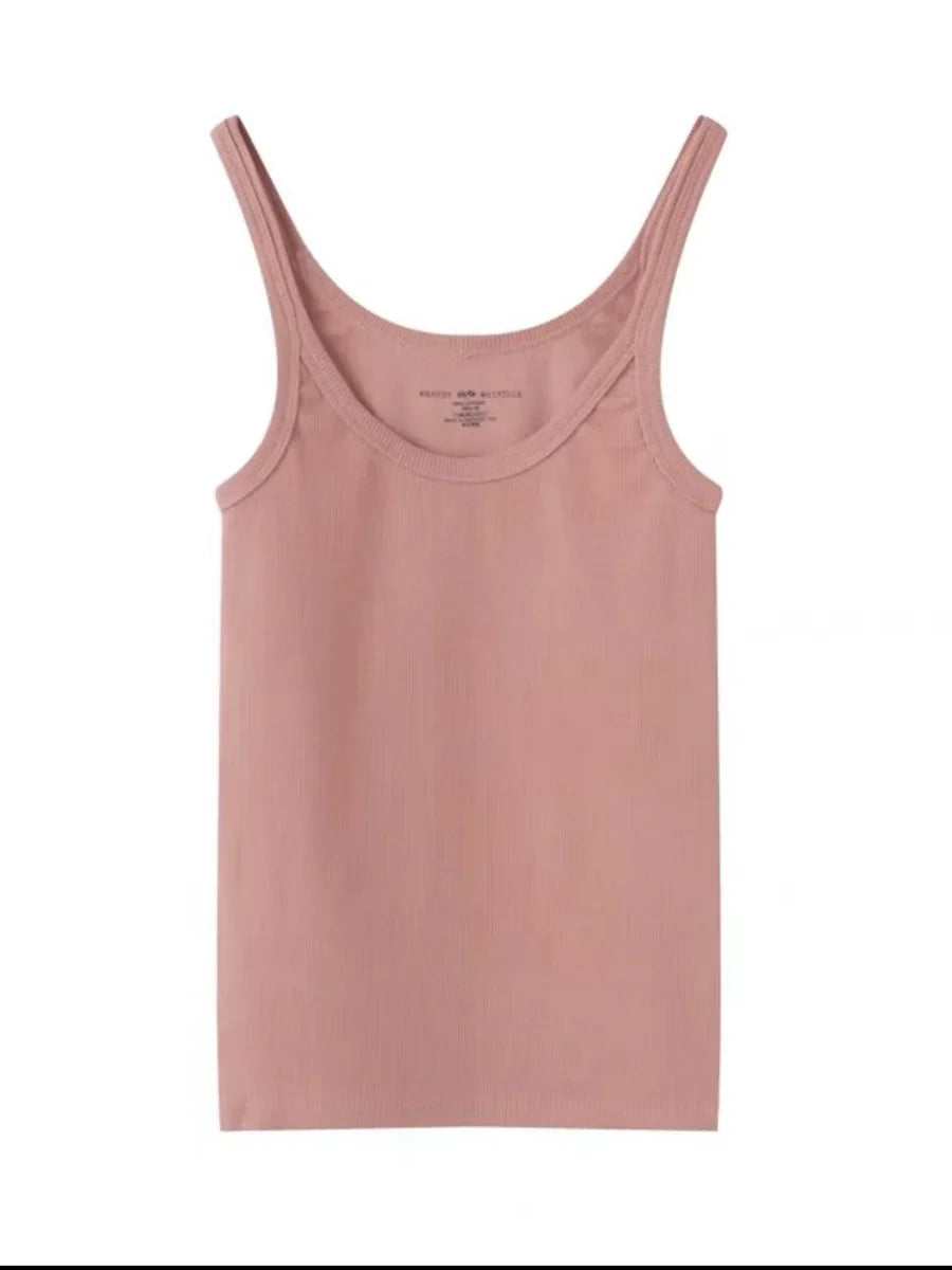 DressBetty - 2024 Black Sexy Sleeveless Cotton Vest for Women