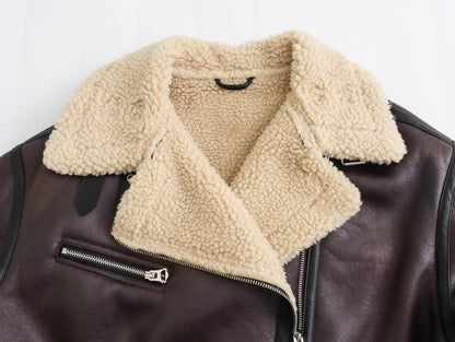 Viviane Faux Leather Oversize Jacket