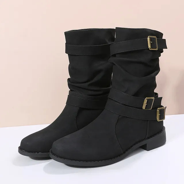 Suede Faux Ankle Boots with Heel for Women | Great for Casual Days
