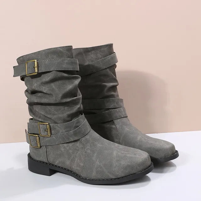 Suede Faux Ankle Boots with Heel for Women | Great for Casual Days