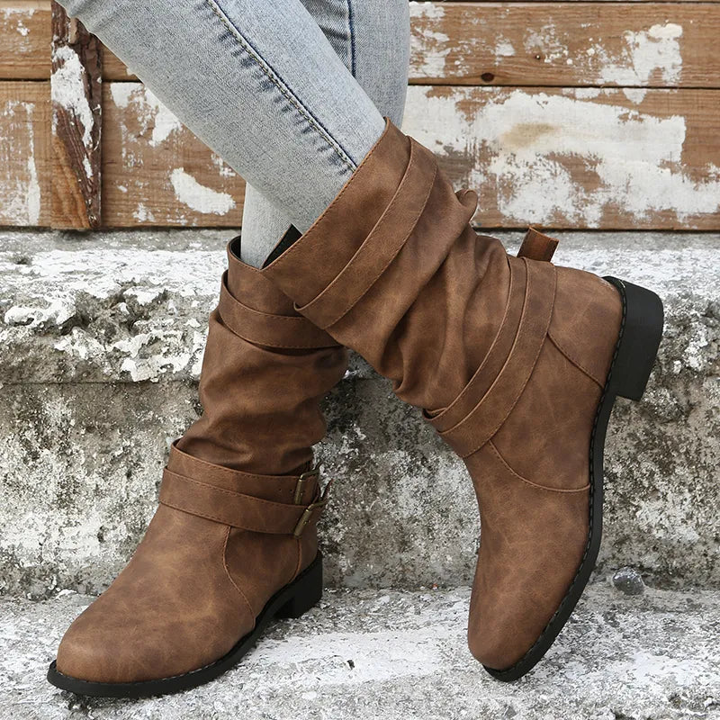 Suede Faux Ankle Boots with Heel for Women | Great for Casual Days