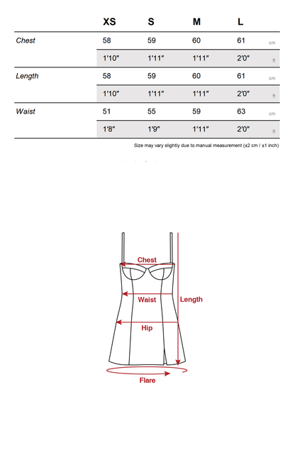 Corset Mini Dress with Plaid Layers