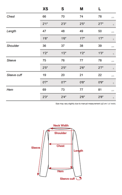 High Neck Layered Effect Long-Sleeve Top