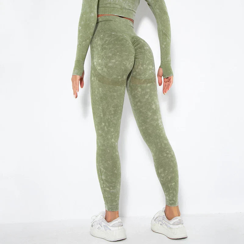 Seamless High Waist Gym Workout Belly Control Fitness Butt Lifting Sports Leggings
