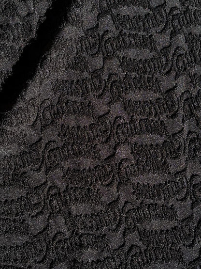PALOMA BIKINI BOTTOM BLACK TOWELLING