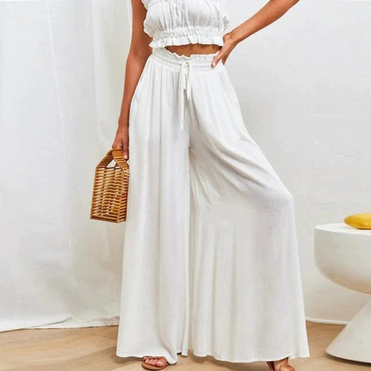 Drusilla - Pantalones de pierna ancha - Elegantes - Estilo atemporal - Ropa para el día a día